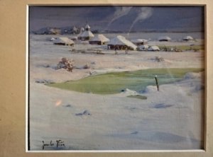 Jaroslav Věšín - Vesnička v zimě