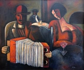 Josef Kábrt - Dvojice v baru